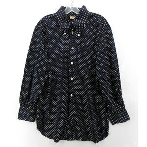 VINTAGE Shirt XL 60s 70s Mitchells Hollywood Disco Mod Dagger Collar